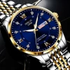 A solid men's fashion watch with dual calendar in both Chinese and English, luminous and waterproof, non-mechanical scanning chronograph Specification image